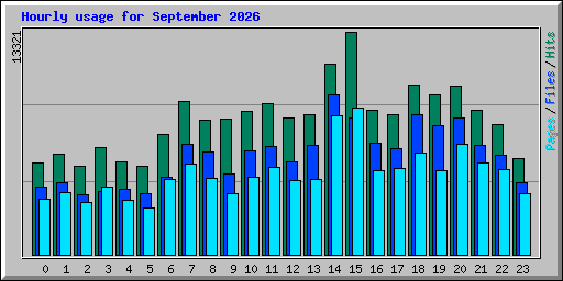 Hourly usage for September 2026